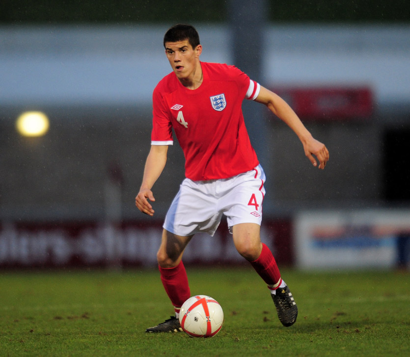 Conor Coady in action for England.
